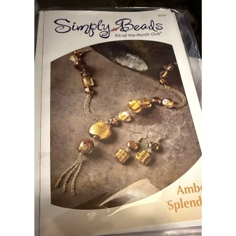 Lot 4 Simply Beads Kit of the Month Club Jewelry Making Kits NOS Sealed- Retired